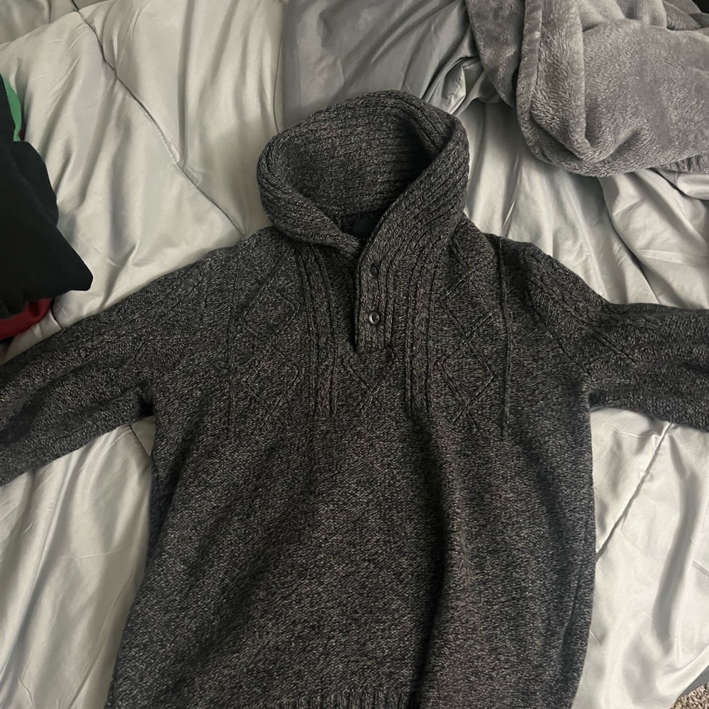 American Eagles Shawl Collar Sweater Medium